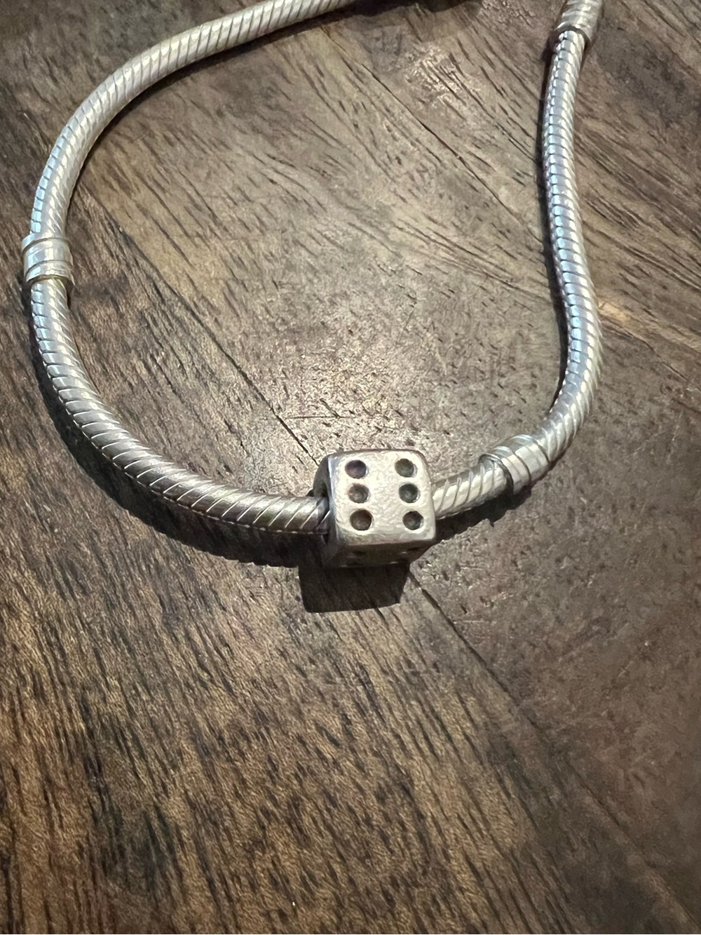 Pandora Silver Dice Charm